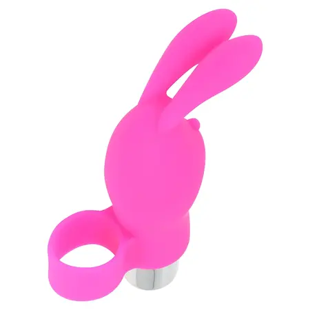 OHMAMA Finger Vibe Rabbit – Silikon, vodootporan, 9.8 cm, roze