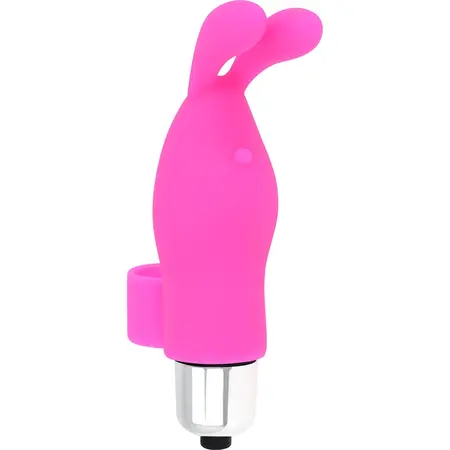 OHMAMA Finger Vibe Rabbit – Silikon, vodootporan, 9.8 cm, roze