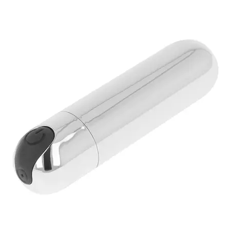 OHMAMA Silver Compact USB punjivi vibrirajući metak 8 cm