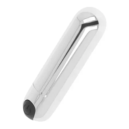 OHMAMA Silver Compact USB punjivi vibrirajući metak 8 cm