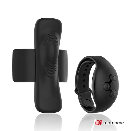 ANNE'S DESIRE Panty Secret Crna - Intimni nosivi uređaj sa WATCHME daljinskim upravljanjem, 9.6cm