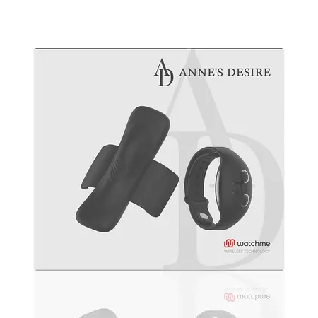 ANNE'S DESIRE Panty Secret Crna - Intimni nosivi uređaj sa WATCHME daljinskim upravljanjem, 9.6cm