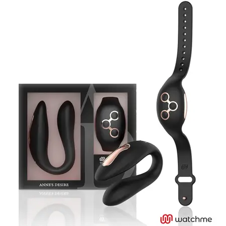 ANNE'S DESIRE AD Dual System WatchMe Black/Gold Silicone 8.5cm