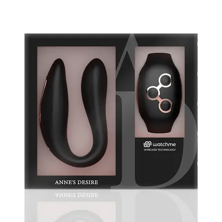 ANNE'S DESIRE AD Dual System WatchMe Black/Gold Silicone 8.5cm