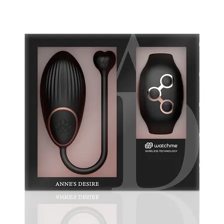 ANNE'S DESIRE AD Egg Intimni uređaj sa WATCHME daljinskim upravljanjem Crna/Zlatna 7.5cm