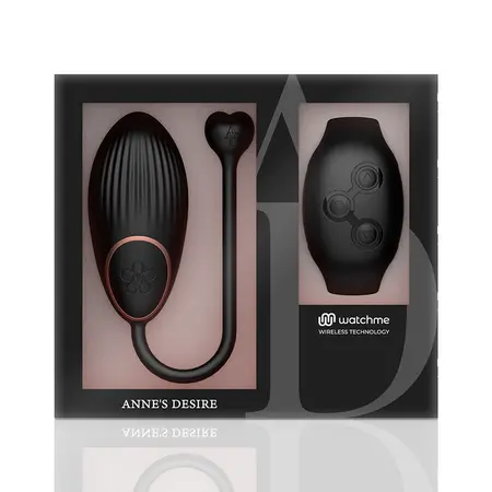 ANNE'S DESIRE AD EGG Bežični intimni uređaj sa WATCHME daljinskim upravljanjem Crna