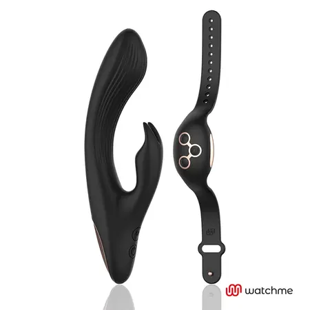ANNE'S DESIRE Rabbit Intimni sistem sa WATCHME daljinskim upravljanjem Crna/Zlatna 20cm