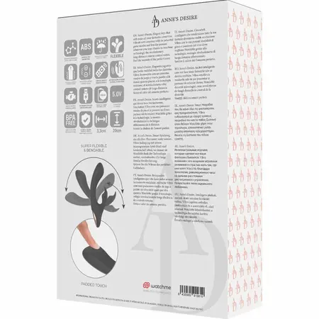 ANNE'S DESIRE AD Rabbit Dvostruki motor intimna mašina sa WATCHME Crna 20cm