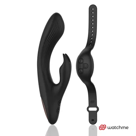 ANNE'S DESIRE AD Rabbit Dvostruki motor intimna mašina sa WATCHME Crna 20cm