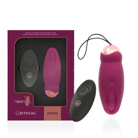 Rithual Priya Egg Bežični intimni uređaj G-Spot rotacija i vibracija Roze