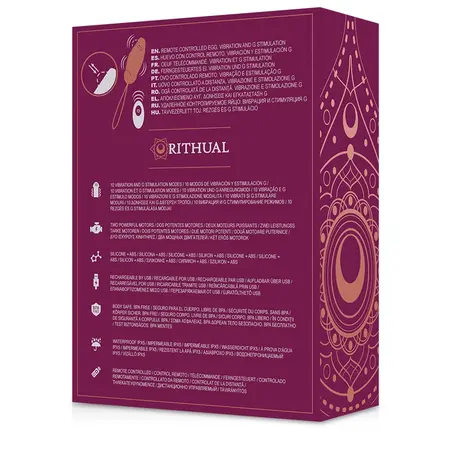 Rithual Priya Egg Bežični intimni uređaj G-Spot rotacija i vibracija Roze