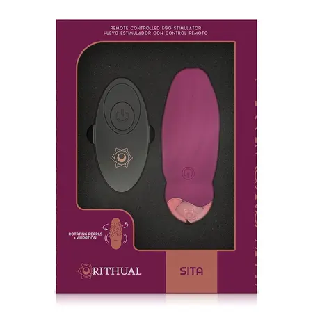 Rithual Sita Bežični sistem sa rotacijom perli i vibracijom, Roze, 6cm
