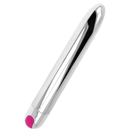 OHMAMA Rechargeable Intimate Silver Device 18.5cm 10 Modes PVC