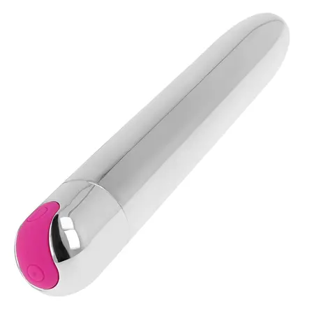OHMAMA Rechargeable Intimate Silver Device 18.5cm 10 Modes PVC