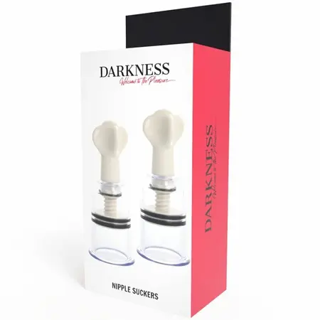 Darkness Transparentni sistem za stimulaciju bradavica 2 komada Prečnik 3.1cm