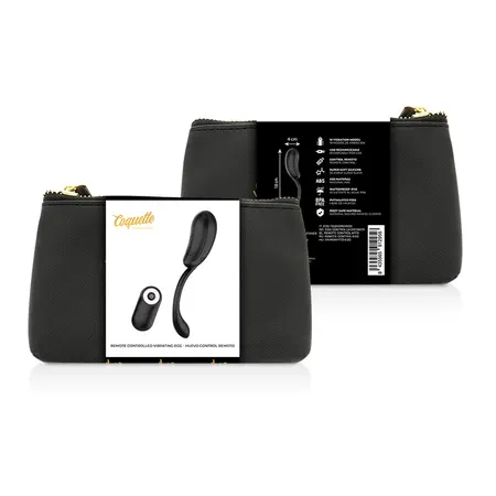 Coquette Chic Desire Crna/Zlatna Bežično vibrirajuće jaje, USB punjivo