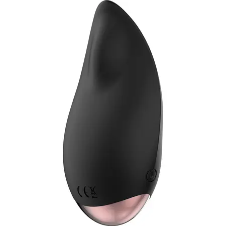 Coquette Chic Desire Crna/Zlatna Drop intimni sonični stimulator, 10 režima