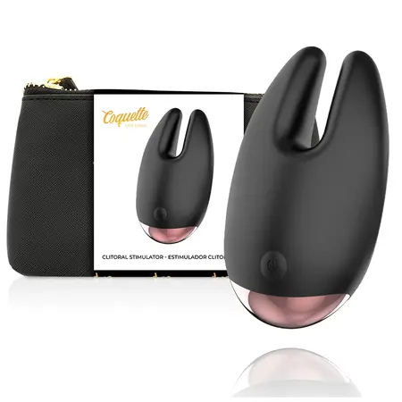 Coquette Chic Desire Crna/Zlatna Klitoralni vibrirajući uređaj 10 režima USB