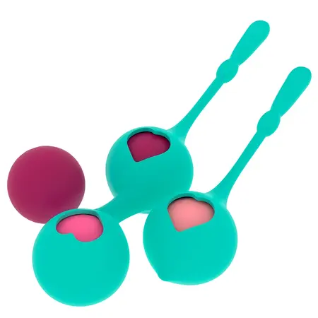Rithual Deva Aqua Green Komplet za trening dna karlice - 4 težine, Silikon