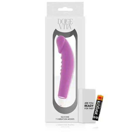 Dolce Vita Intimni silikonski uređaj Ljubičasti 7 režima Vodootporan 158mm