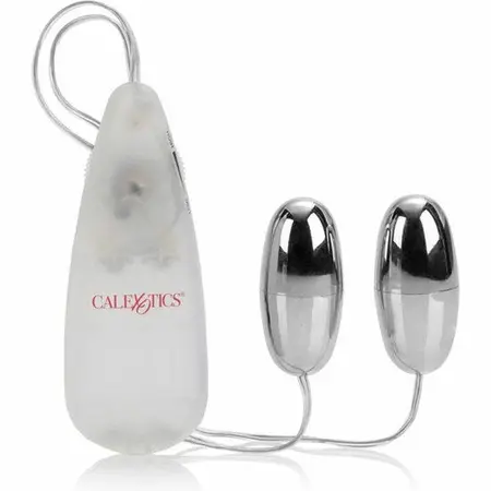 CalExotics Vibrating Bullets Silver Duo - Multi-Speed Stimulation Set