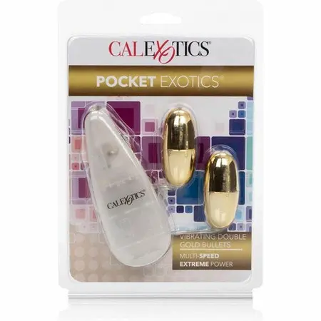 CalExotics Vibrating Bullets Gold Duo - Multi-Speed Stimulation Set