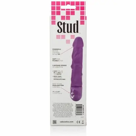 CalExotics Power Stud Rod Pink - 3-Speed Waterproof Intimate Device 17.75cm