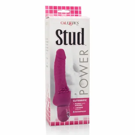 CalExotics Power Stud Cliterrific Pink Flexible Vibrating System 19cm