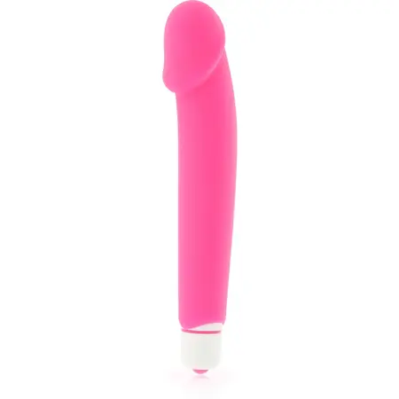 Dolce Vita Silikonski intimni masažer Roze 158mm Vodootporan 7 režima