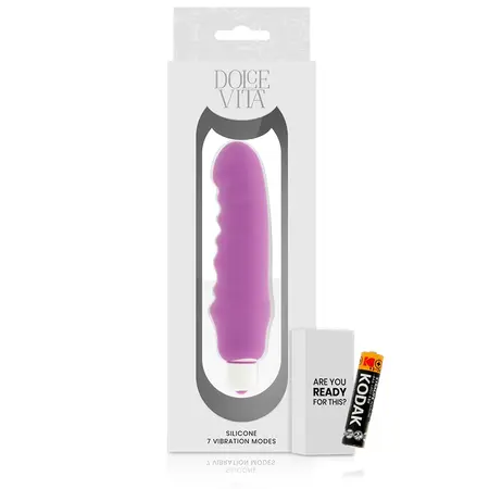 Dolce Vita Genius Ljubičasti Silikonski uređaj za lično blagostanje 150mm Vodootporan