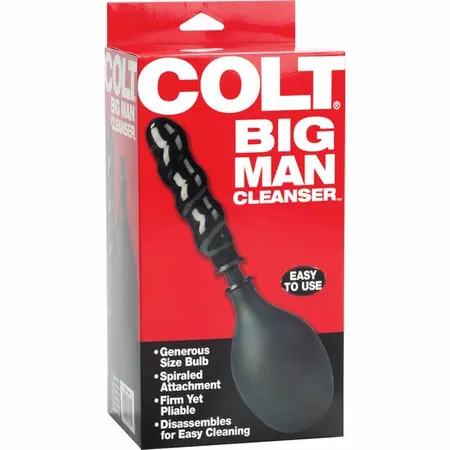 CalExotics COLT Anal Douche Black - Dual Nozzle Hygiene System