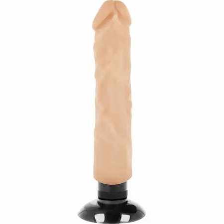 BASECOCK Realistic Vibrating Model 2-in-1 Flesh 20x4 cm Flexible TPE