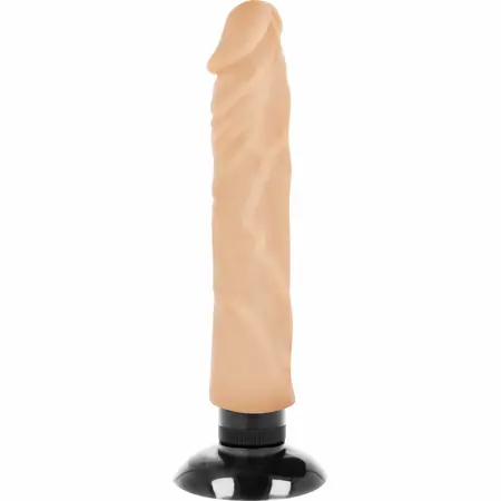 BASECOCK Realistic Vibrating Model 2-in-1 Flesh 20x4 cm Flexible TPE