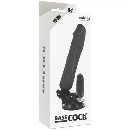 BASECOCK Remote-Controlled Vibrating Model Black 20 cm x 4 cm TPE