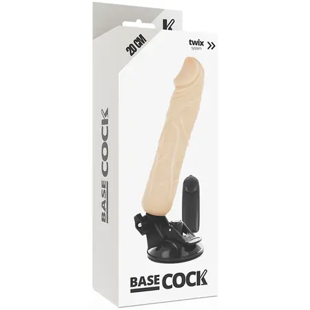 BASECOCK Vibrating Model Remote Control Flexible Flesh 20cm x 4cm