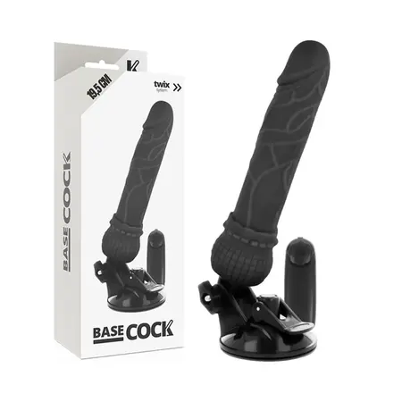 BASECOCK Remote Controlled Intimate Machine Black 19.5 cm Flexible Design