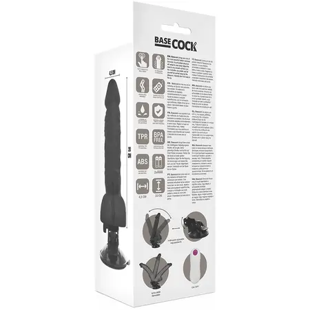 BASECOCK Articulable Model Intimate Device Black 20cm Remote Control