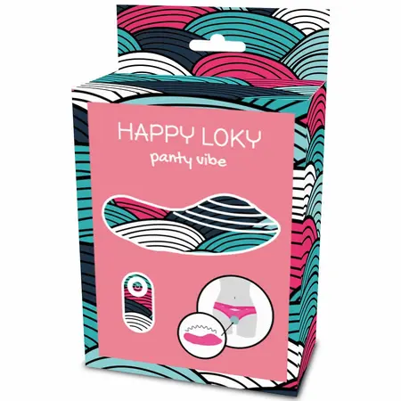 HAPPY LOKY Panty Vibe Wireless Remote Silicone, 10 Modes, USB, 8x4 cm