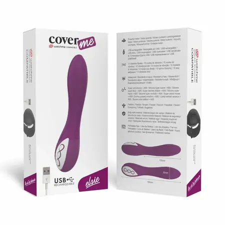 COVERME Elsie Wireless Intimate Device with WatchMe Remote Technology, Purple