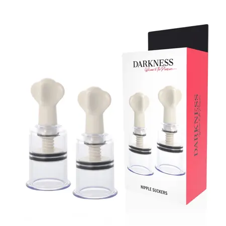 Darkness Nipple Enhancers Transparent 3.1 cm Diameter Set of 2