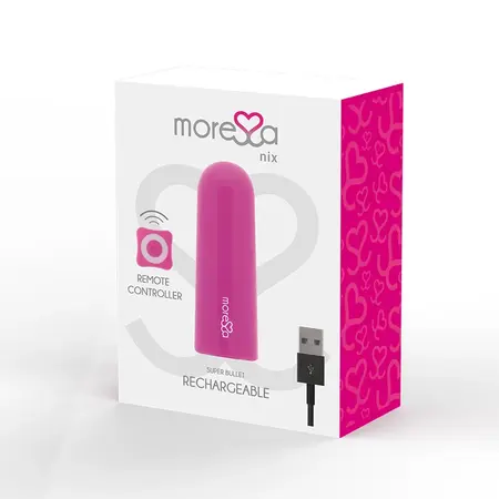 Moressa Nix Remote Control Vibrating Device Pink - Compact, Waterproof, 7 Modes
