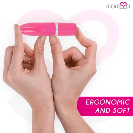 Moressa Ivy Travel Intimni Vibrator, Roze, Punjenje Silikon, 9 Režima