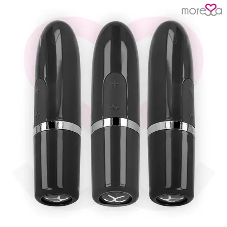 Moressa Ivy Kompaktni Punjivi Silikonski Vibrator Crni 90x22mm