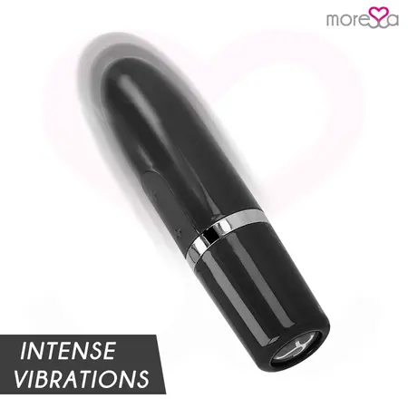 Moressa Ivy Kompaktni Punjivi Silikonski Vibrator Crni 90x22mm