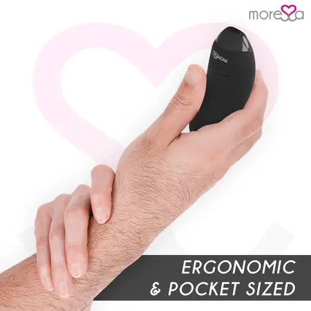 Moressa Blossom Crni Mini Masažer - 6 Režima, Medicinski Silikon, Vodootporan