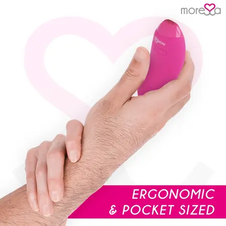 Moressa Blossom Roze Kompaktni Punjivi Masažer, 6 Režima, Medicinski Silikon