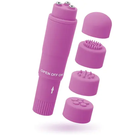 Glossy Kurt Kompaktni Multi-Glavi Masažer Ljubičasti 10.7cm ABS Vodootporan