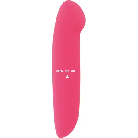 Glossy Phil Vibrator Pink - Compact Waterproof Travel Model 13cm