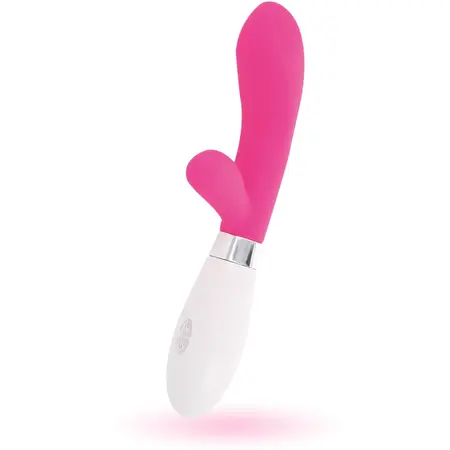 Glossy Jackson Rabbit Roze Silikonski Masažer Dva Motora 12cm