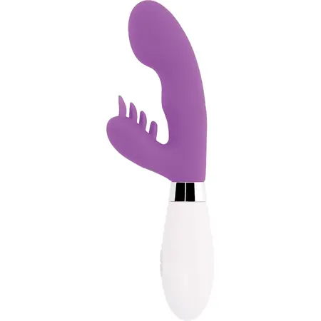 Glossy Elvi Silikonski Masažer Dva Motora 10 Režima Ljubičasti 12cm